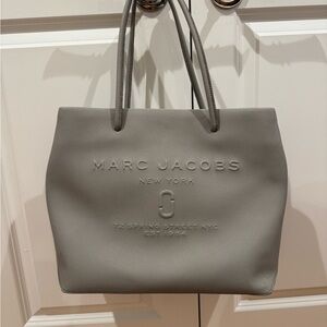 Marc Jacobs Gray Logo Shopper tote